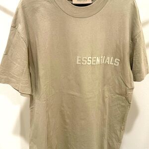 Essentials Fear of God short sleeve t-shirt. Tan, size L.